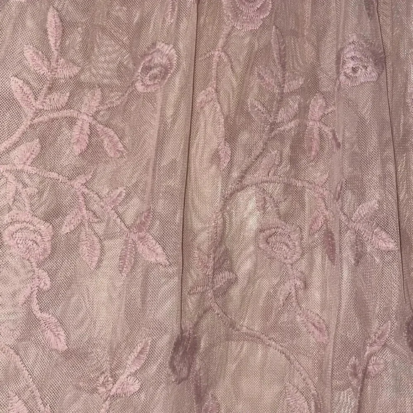 TORRID cute lace mesh embroidered see through pink blouse sheer cute - Picture 3 of 7